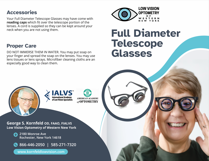 Full Diameter Telescope Glasses Pamphlet